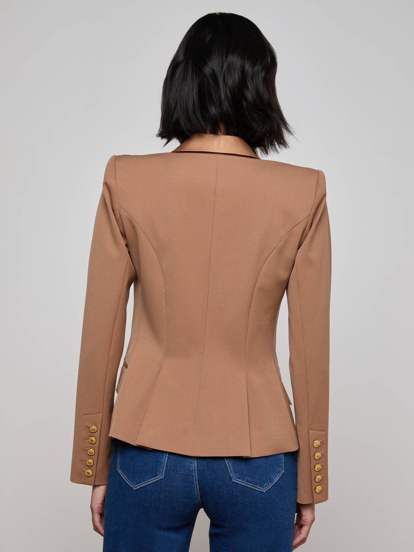 Imogen Satin Lapel Blazer