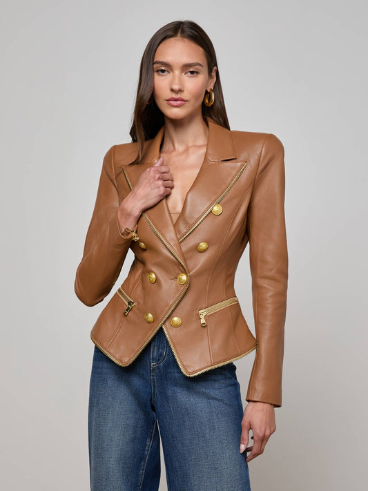 Ottilie Leather Blazer