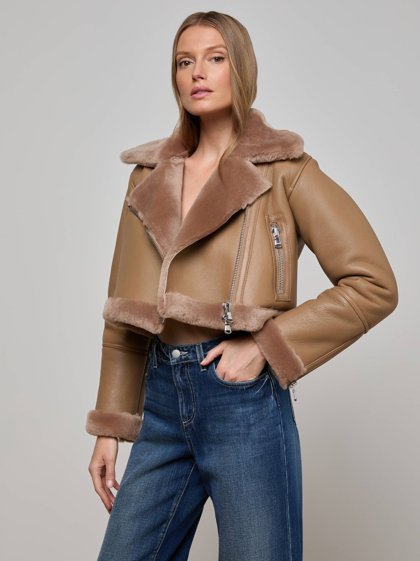 Pike Shearling Leather Jacket
