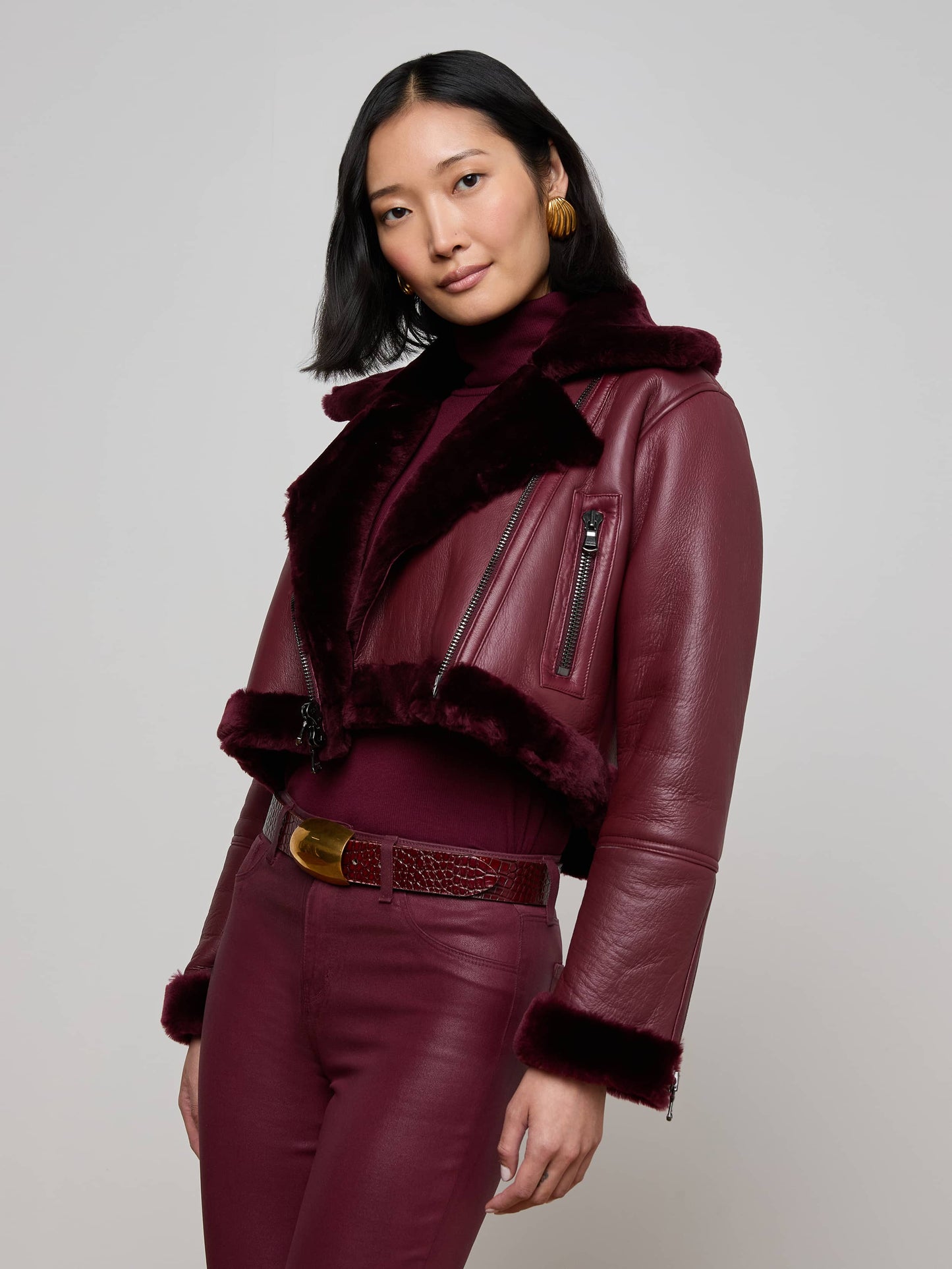 Pike Shearling Leather Jacket