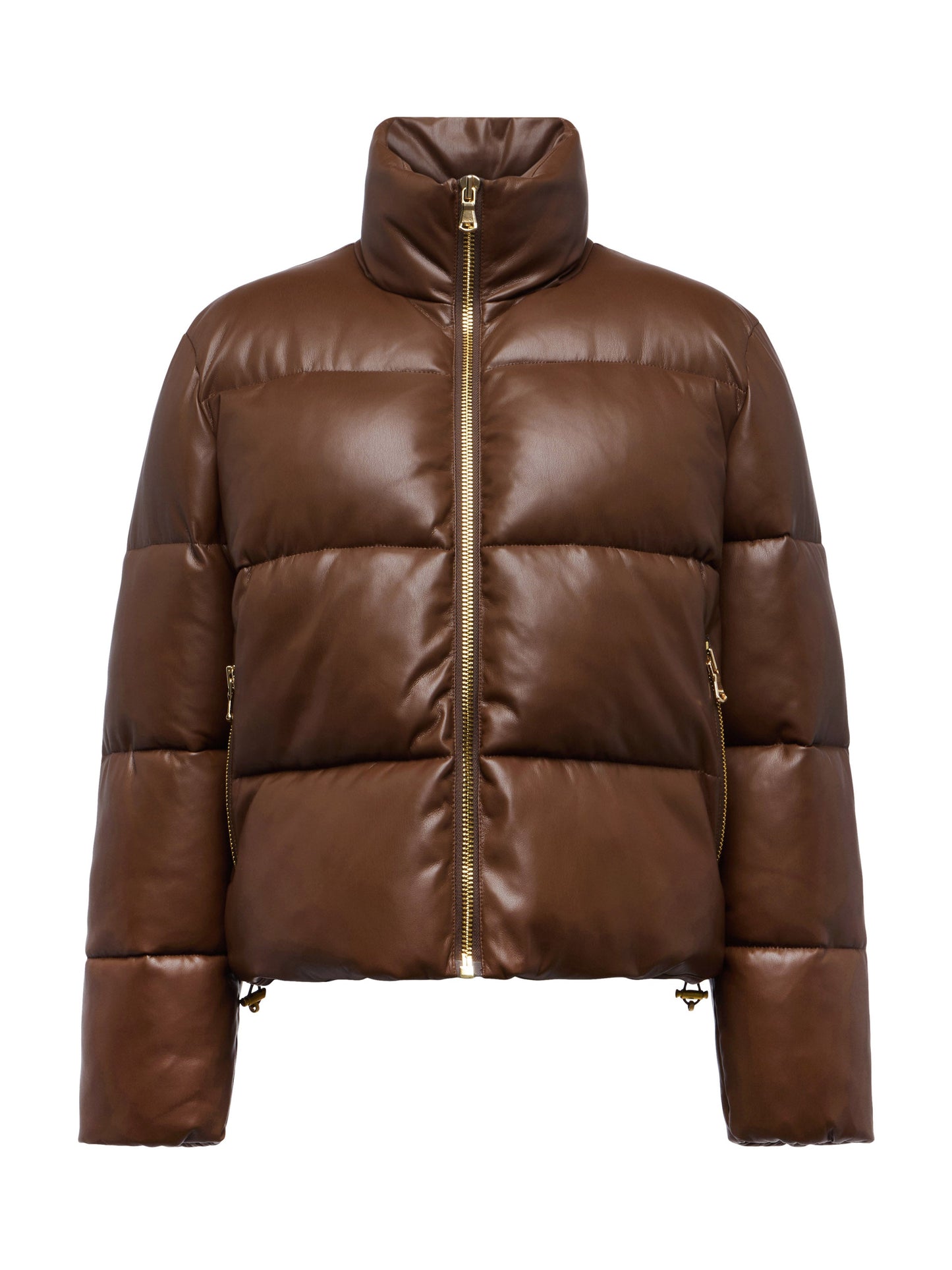 Larsen Vegan Leather Puffer Jacket