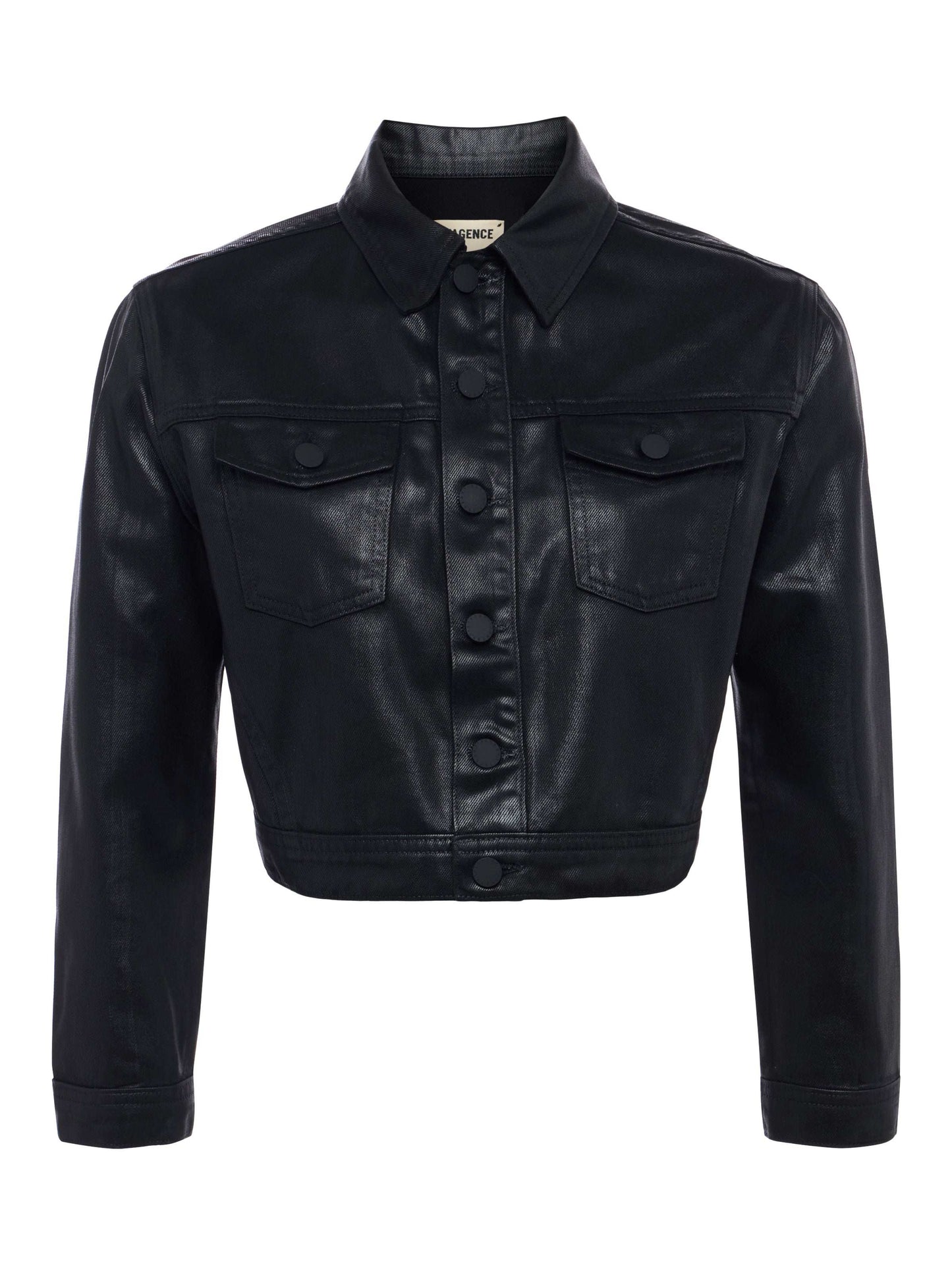 Koda Coated Cropped Jean Jacket