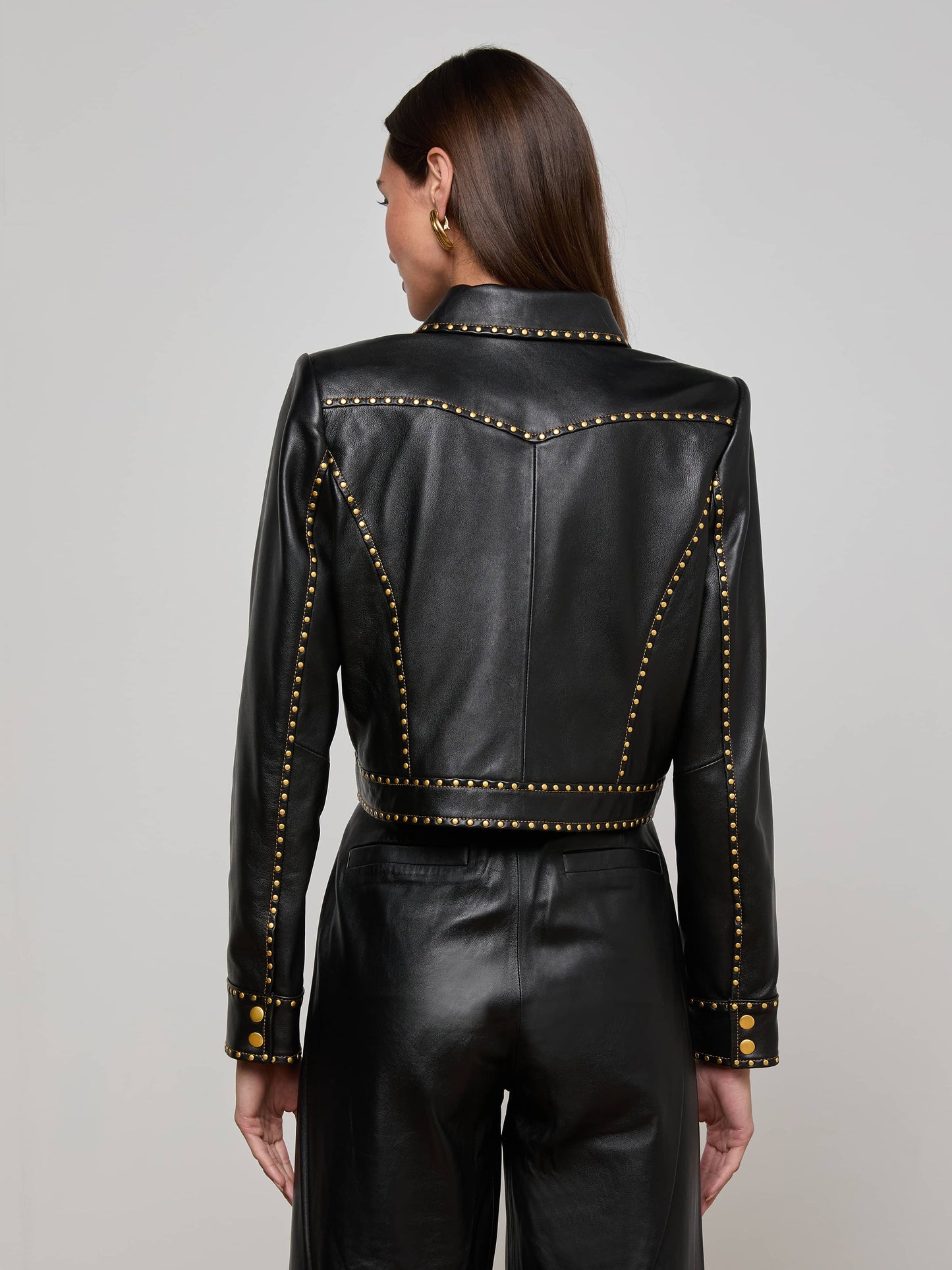 Winsome Studded Leather Jacket