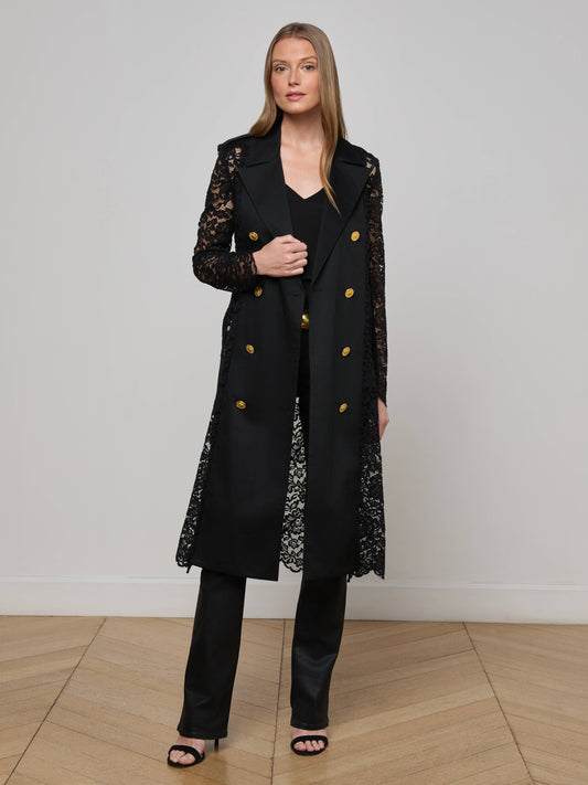 Amata Lace Trench Coat
