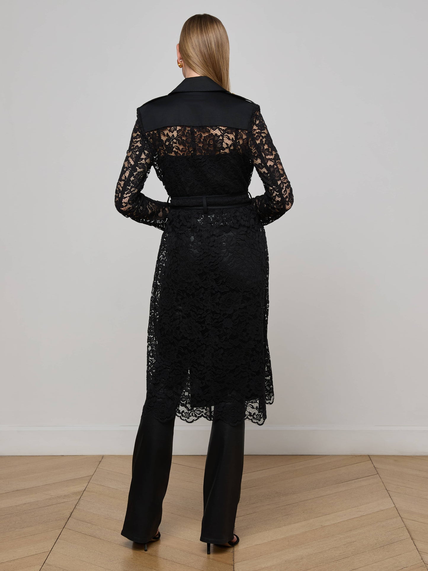 Amata Lace Trench Coat