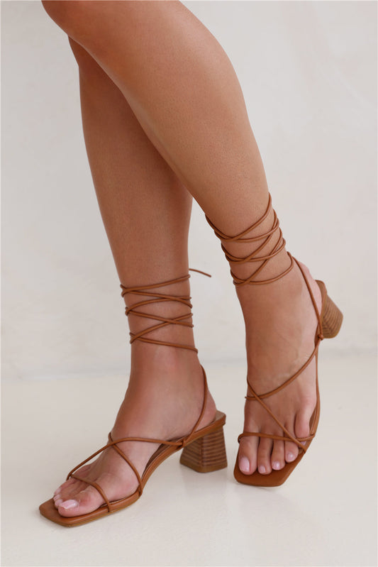 Kylo Heels Dark Tan Natural