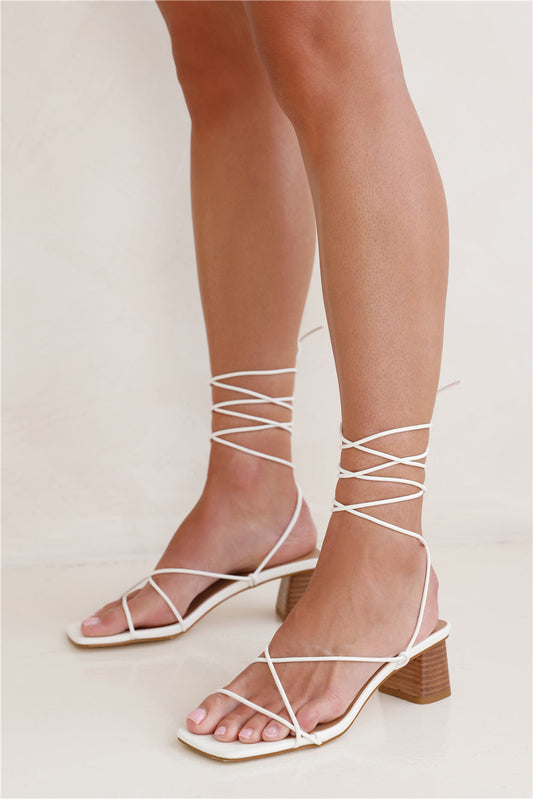 Kylo Heels White Natural