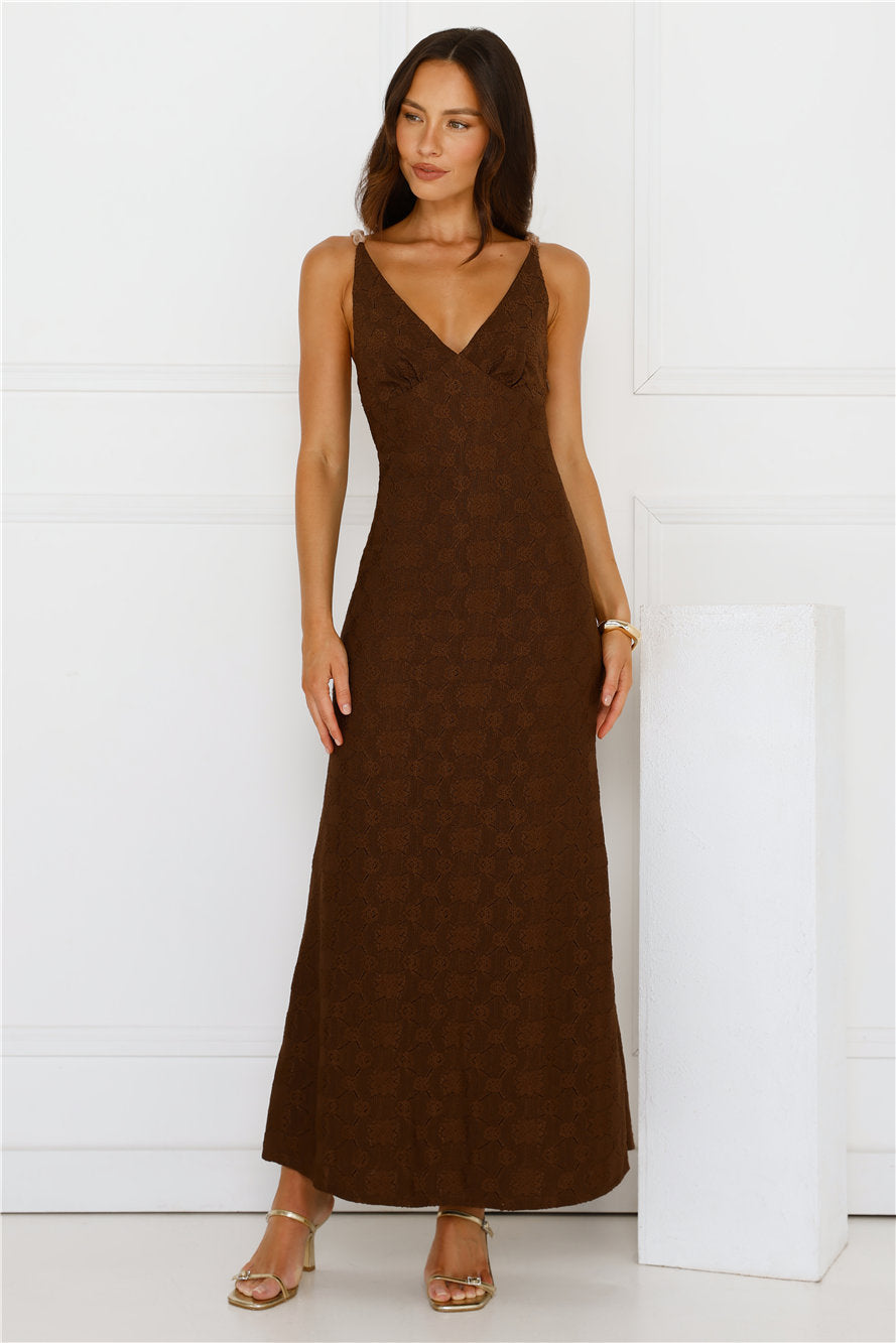 You Got This Maxi Dress Brown
