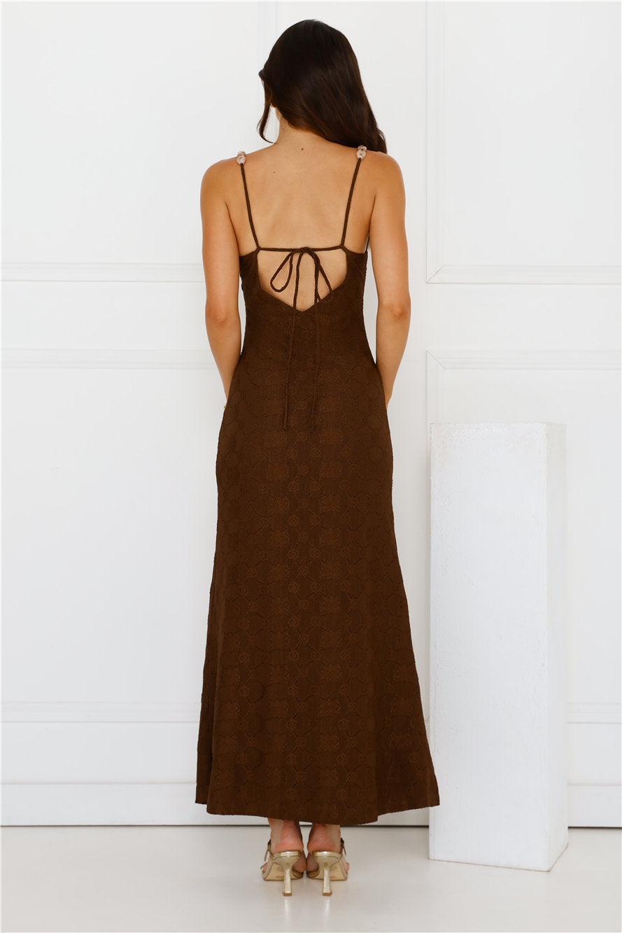 You Got This Maxi Dress Brown