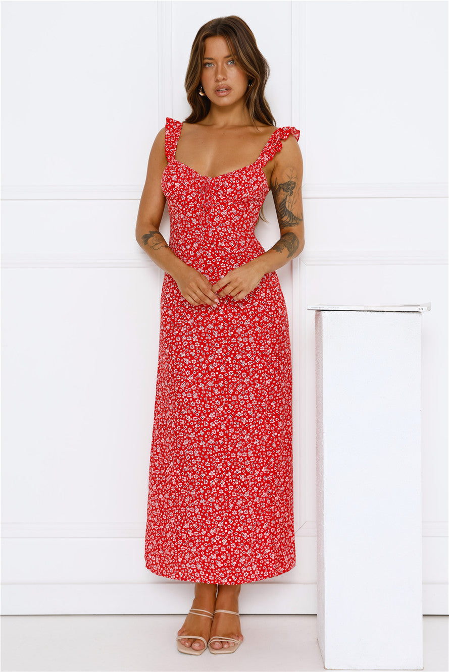 Here To Slay Maxi Dress Red