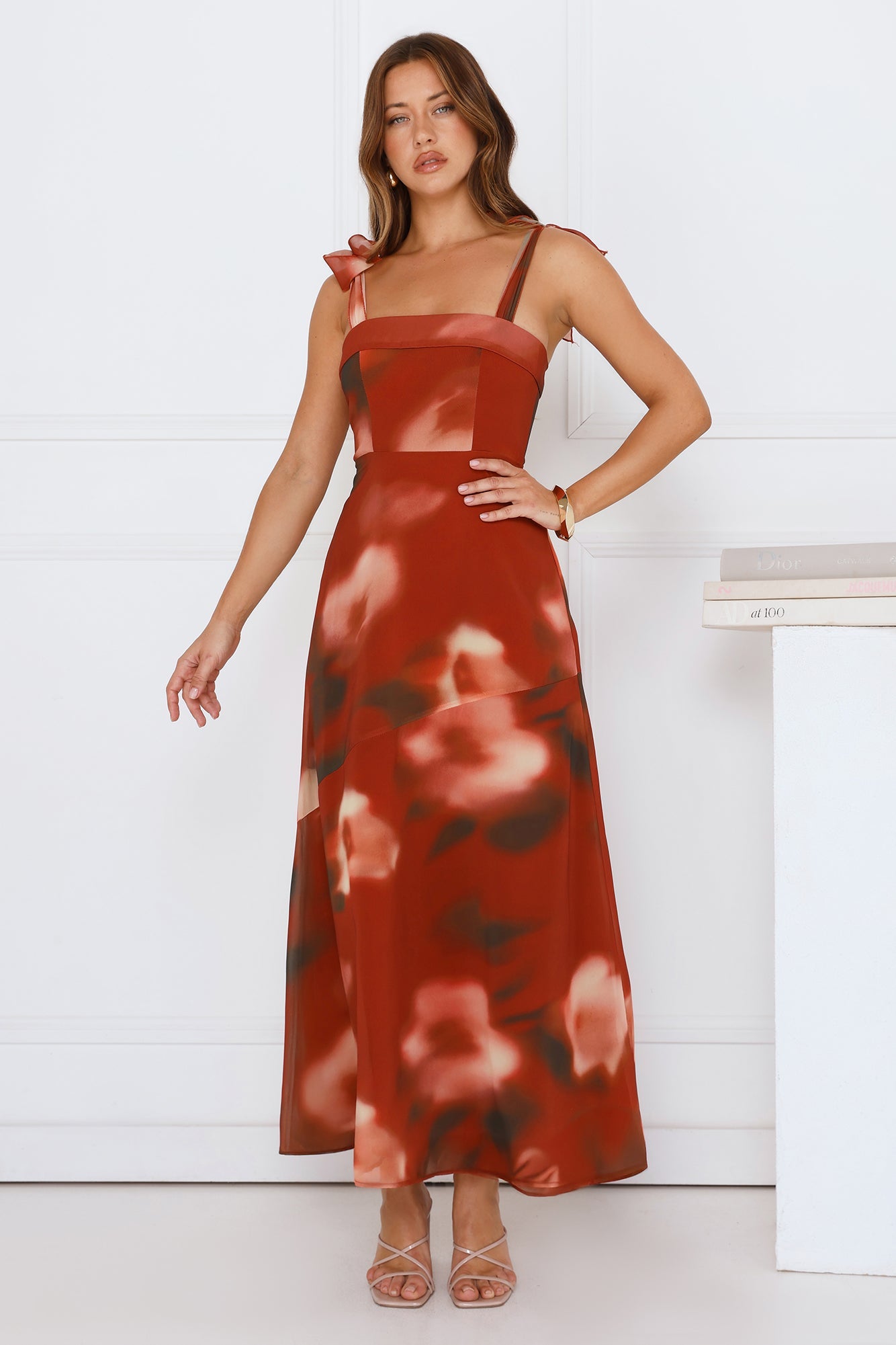 Fresh Feed Maxi Dress Rust