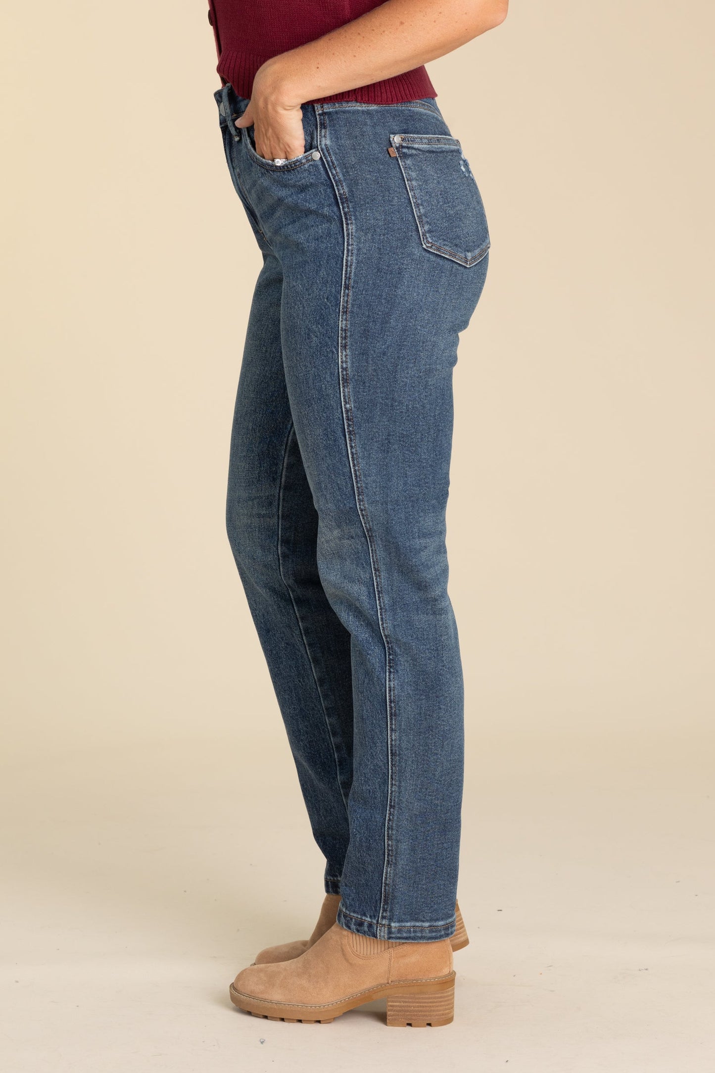 Judy Blue Dark Rigid Magic Straight Jeans