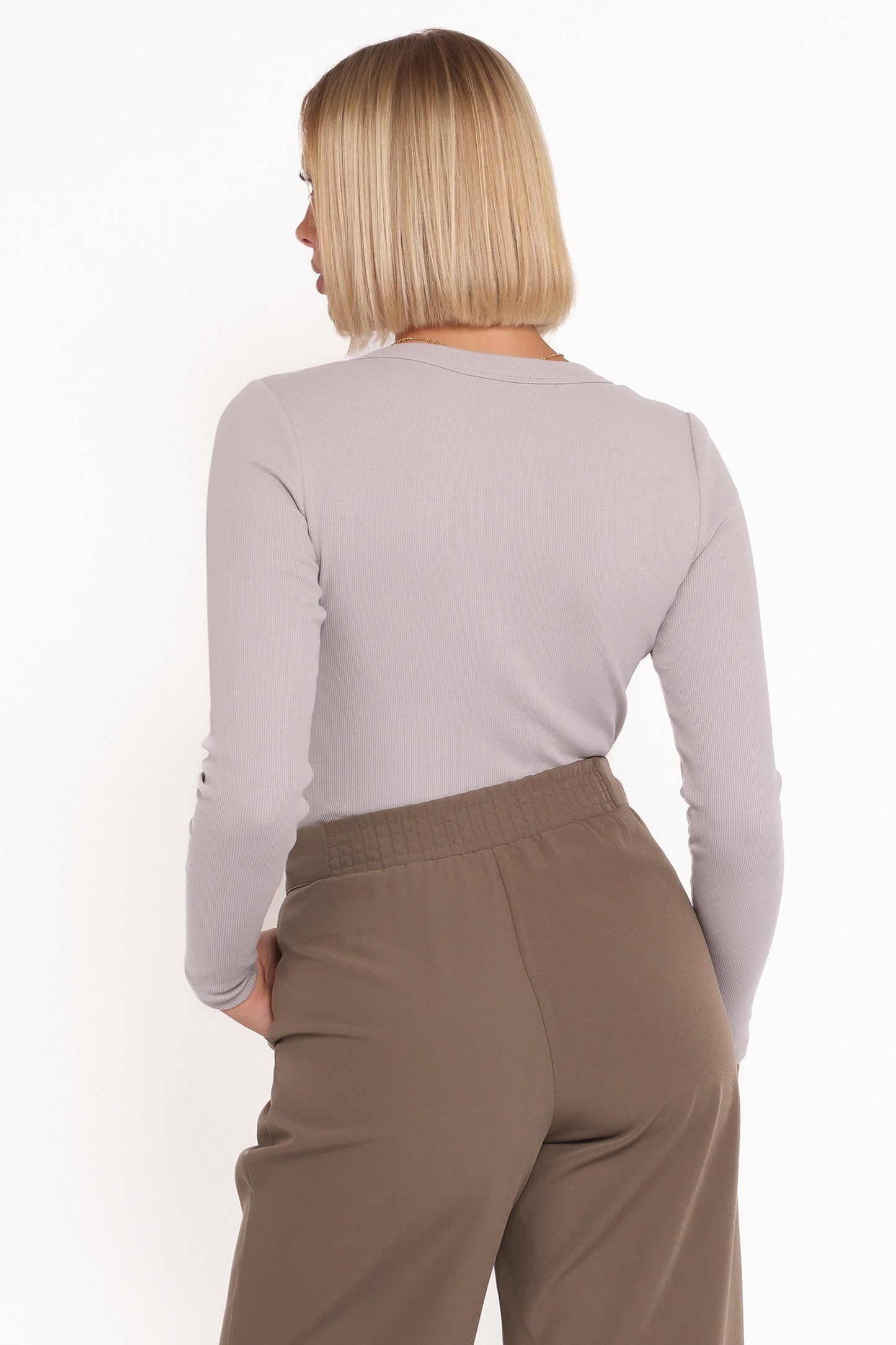 Cass Long Sleeve Top - Grey