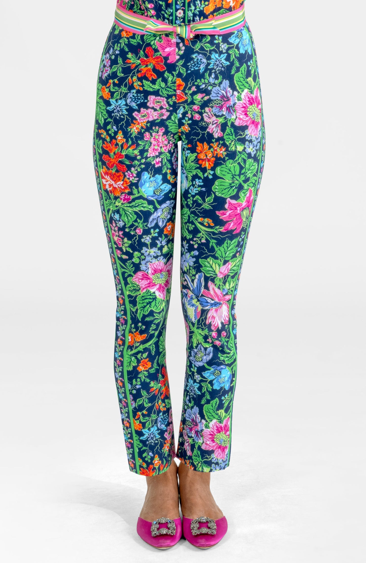 Gripeless Pull On Pants - English Garden