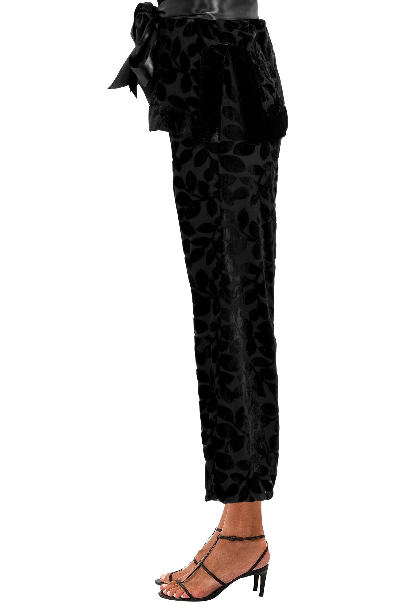 Palazzo Pant - Luxe Leaf Velvet