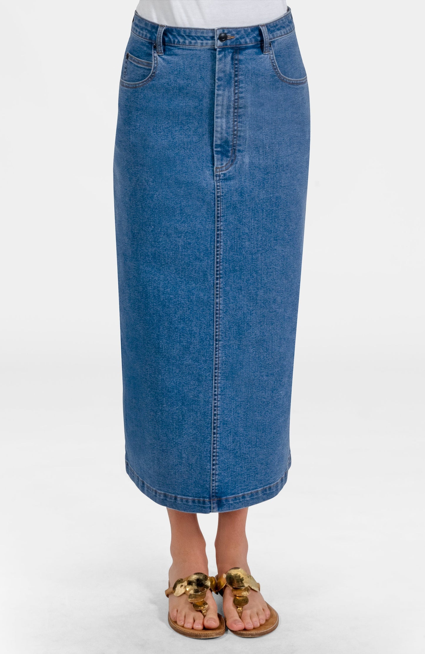 Mighty Cute Denim Skirt - Long