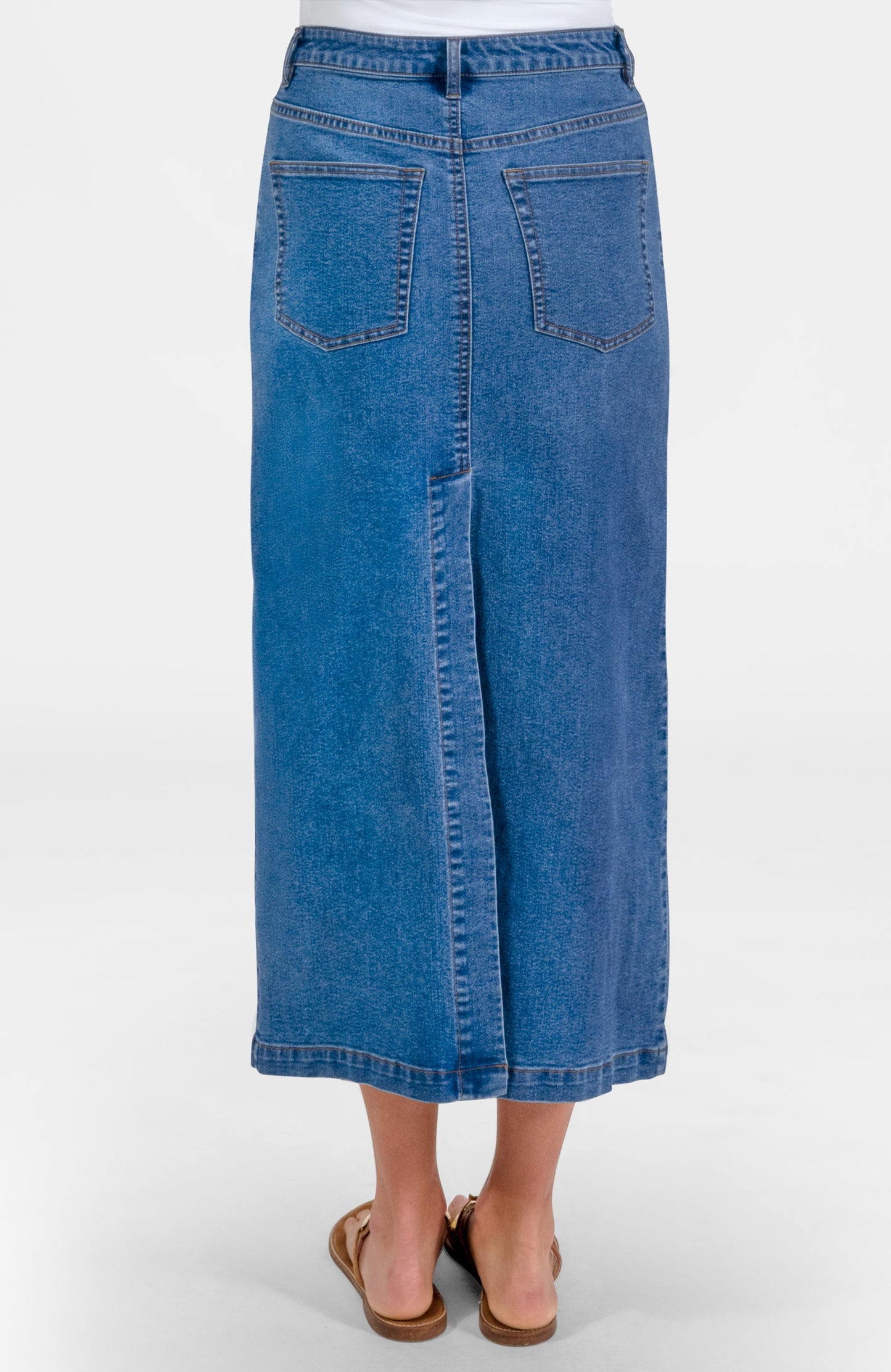 Mighty Cute Denim Skirt - Long