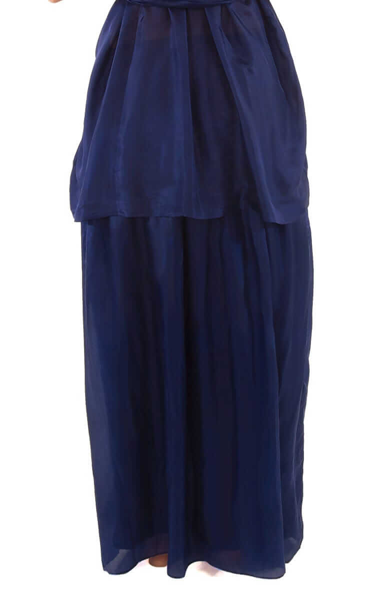 Silk Long Skirt with Sash