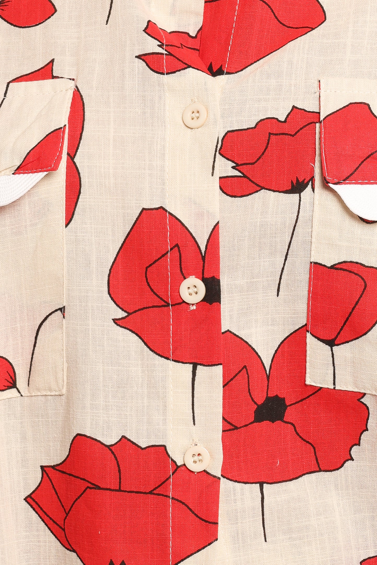 Sallio Short Set - Red Beige Poppy