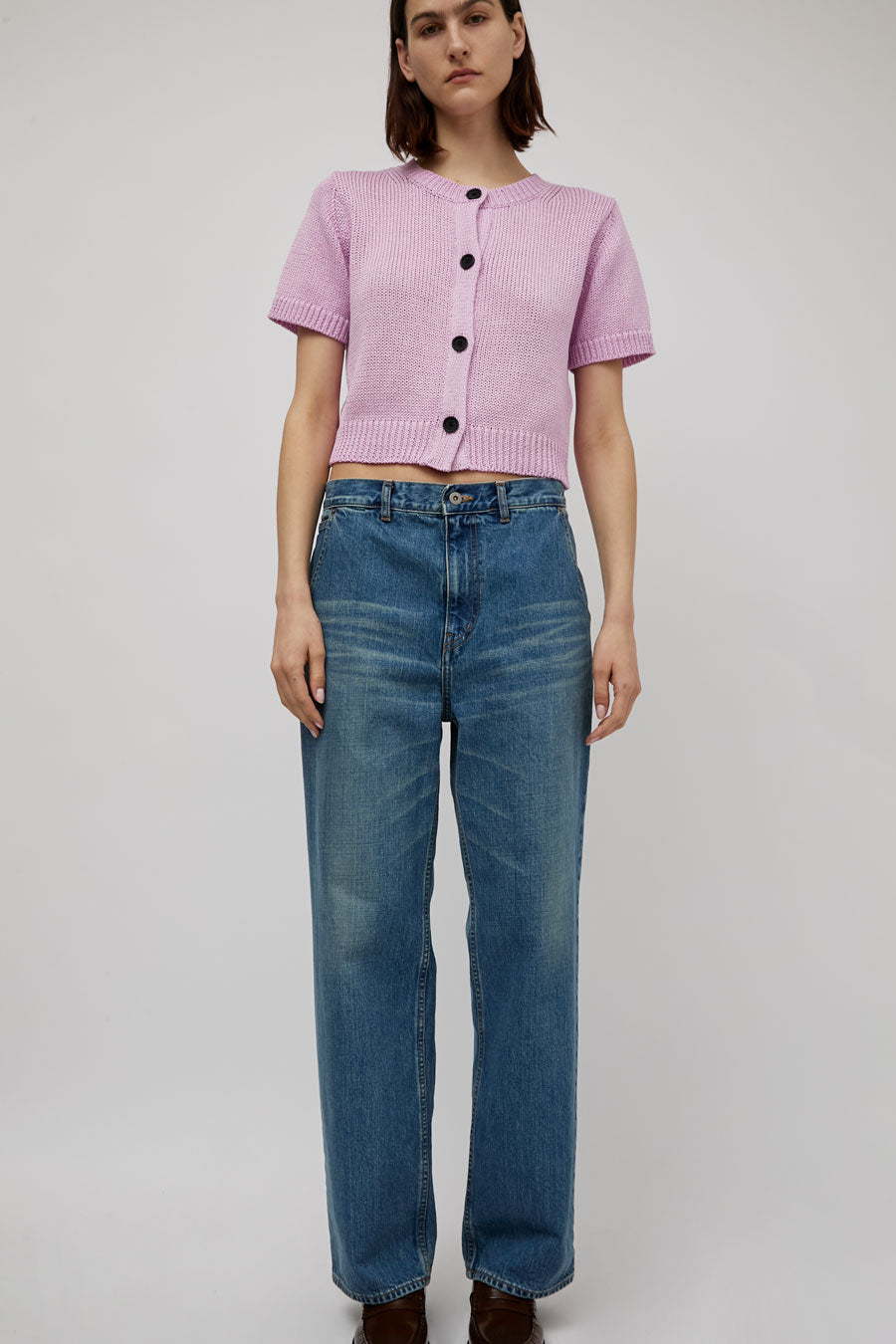 Sayaka Davis Straight Leg Denim in Light Blue