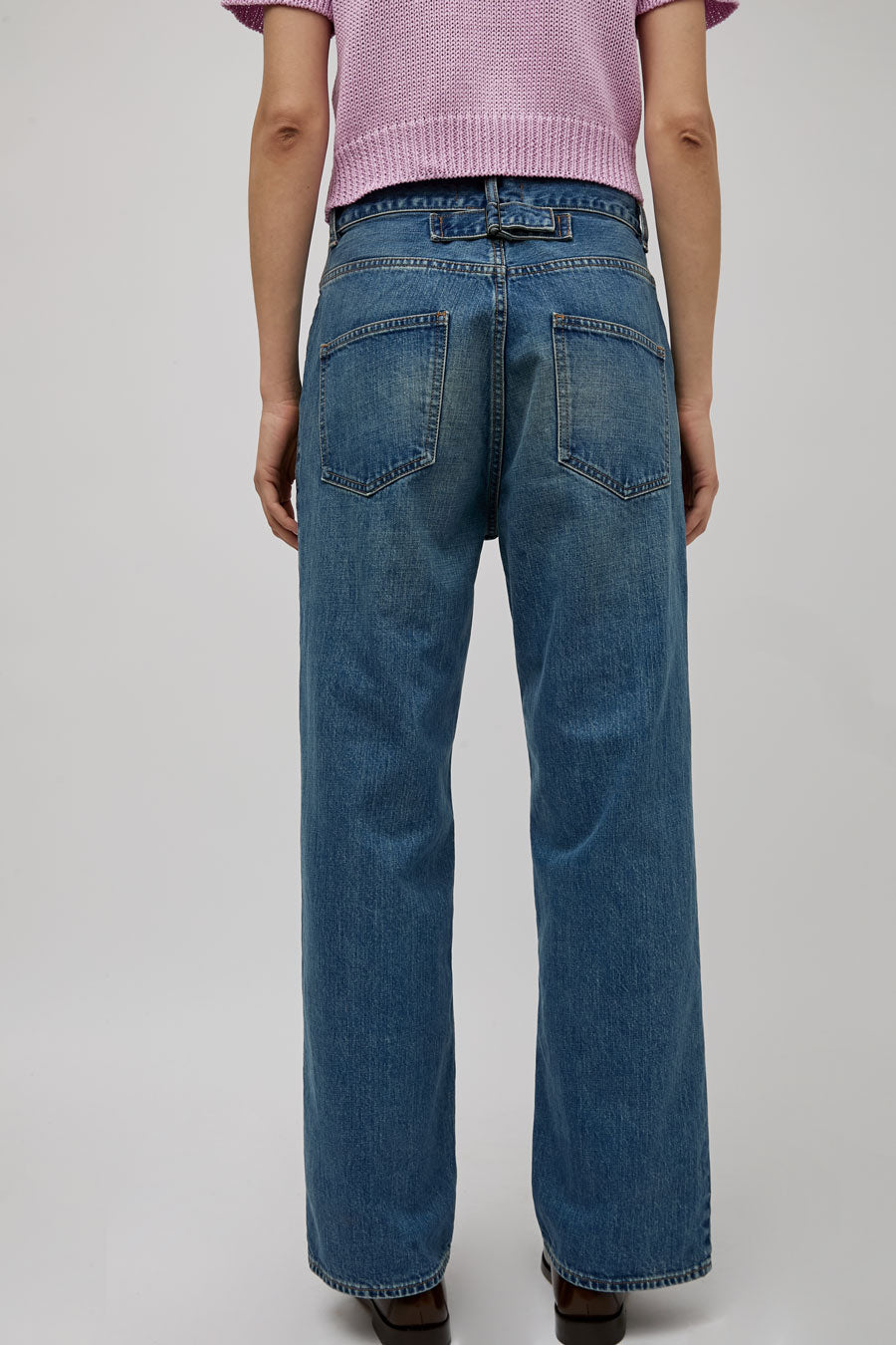 Sayaka Davis Straight Leg Denim in Light Blue