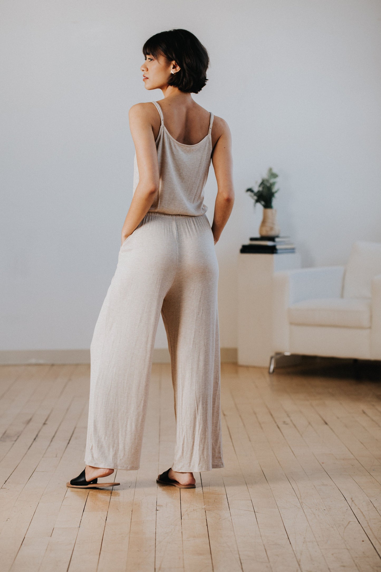 Ilona Jumpsuit in Oatmeal