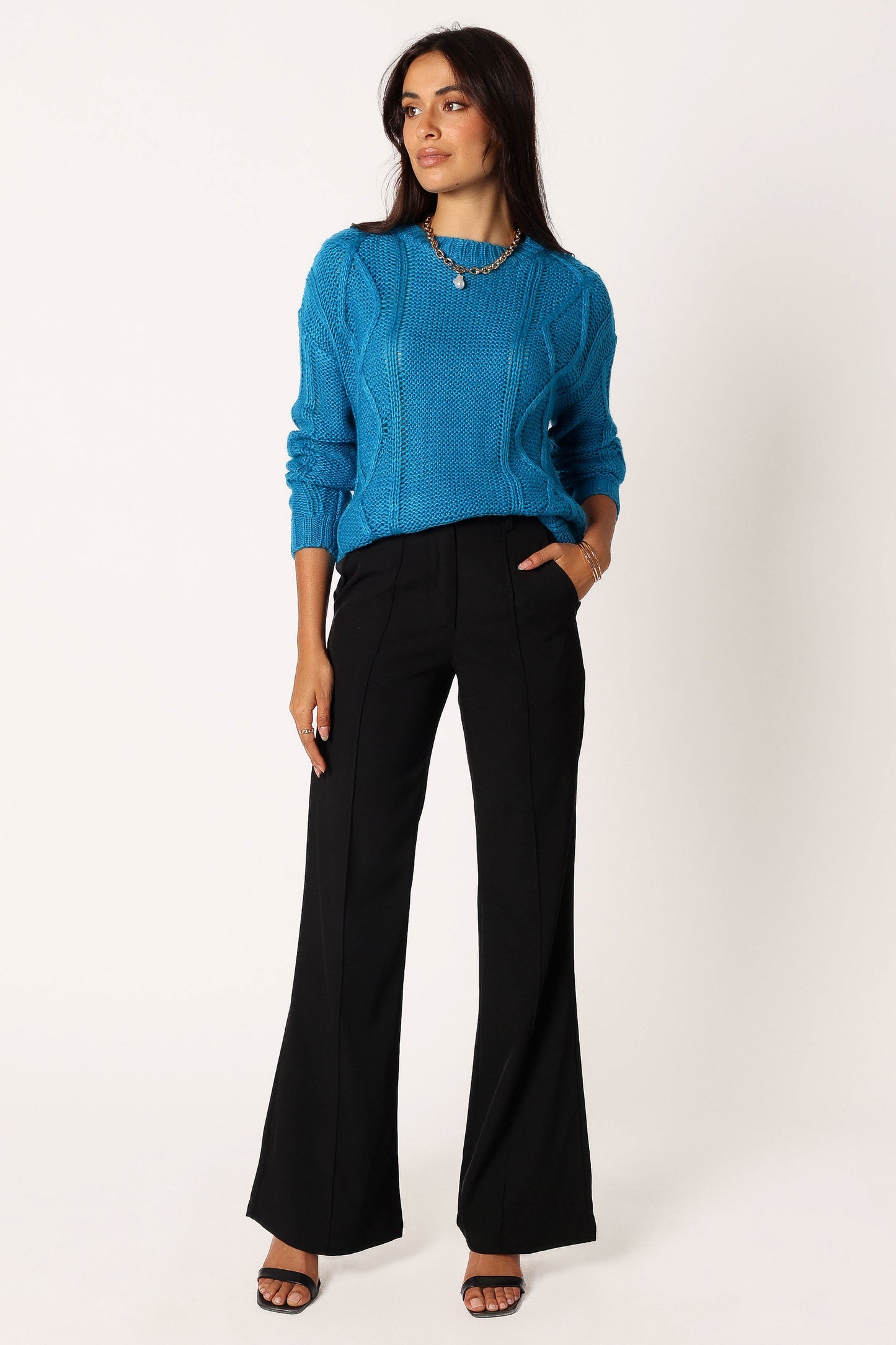 Michaela Knit Sweater - Royal Blue