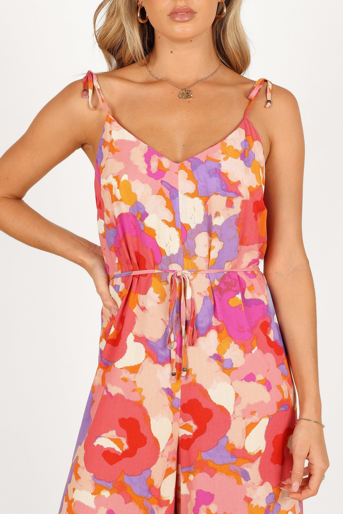 Zahara Wide Leg Jumpsuit - Floral