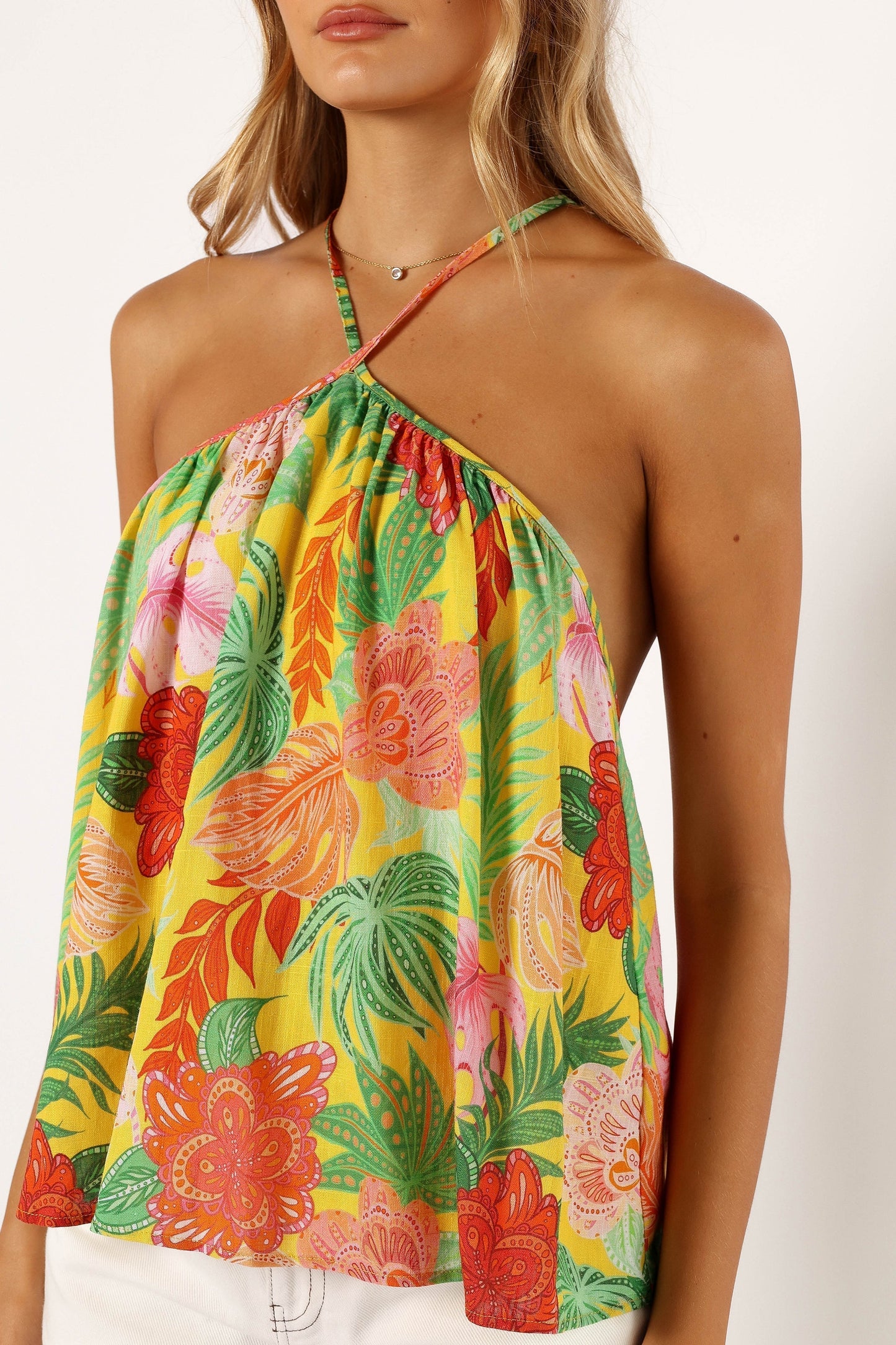 Milton Halter Top - Leilani Print